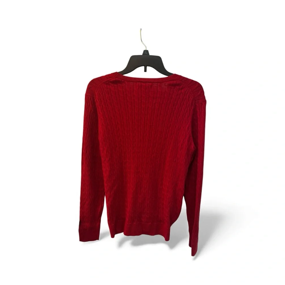 Classic Red Women's Sweater, perfect for the Holidays /Christmas Sz L